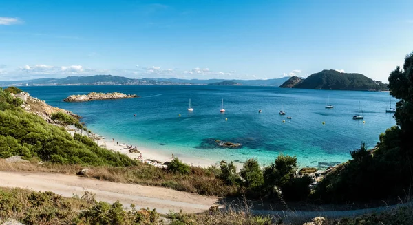 Praia de Nosa Senora nas Ilhas Cies de Espanha — Fotografia de Stock