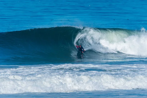 Bodyboarder Surf Ocean Wave — Foto Stock