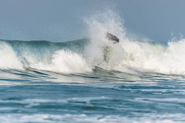 Bodyboarder Surf Ocean Wave — Fotografia de Stock