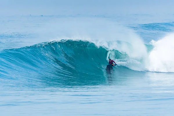 Bodyboarder Surf Ocean Wave — Fotografia de Stock