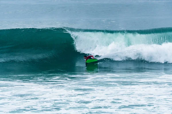 Bodyboarder Surf Ocean Wave — Foto Stock