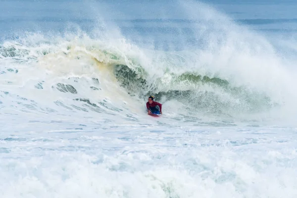 Bodyboarder Surf Ocean Wave —  Fotos de Stock
