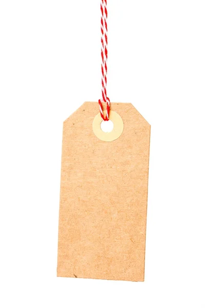 Recycled paper tag — Stock Photo, Image