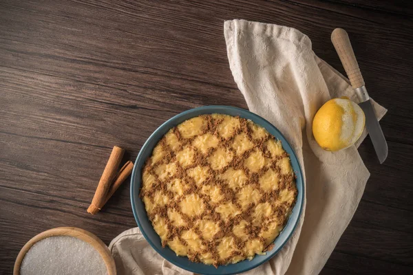 Budino di aletria vermicelli — Foto Stock