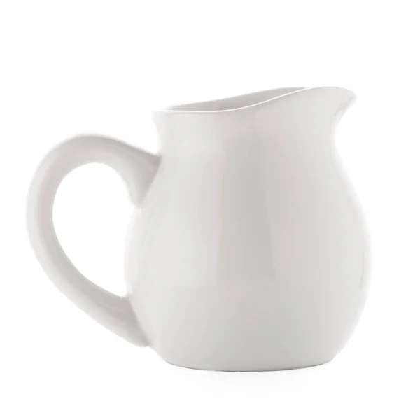 White ceramic pitcher — Stock Photo, Image