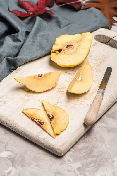 Quince fruit parts — Stock Photo, Image