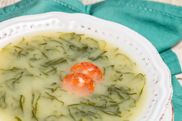 Caldo verde soup — Stock Photo, Image