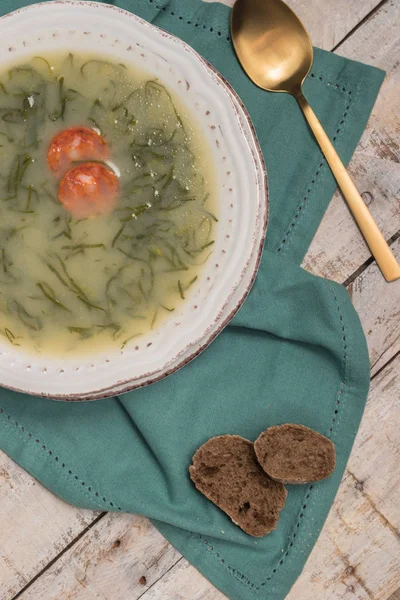Caldo verde soup — Stok fotoğraf