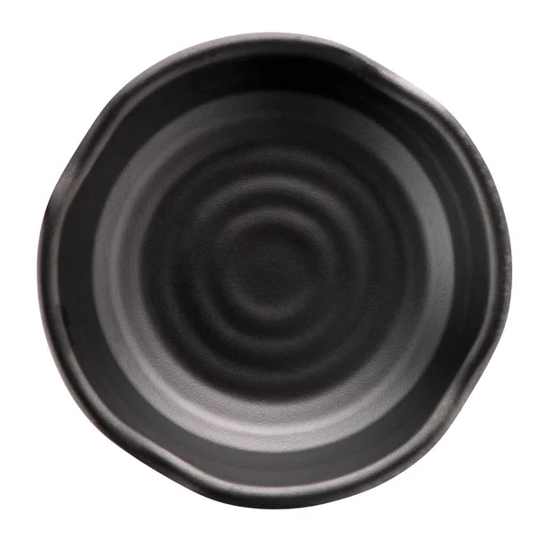 Empty black plate — Stock Photo, Image