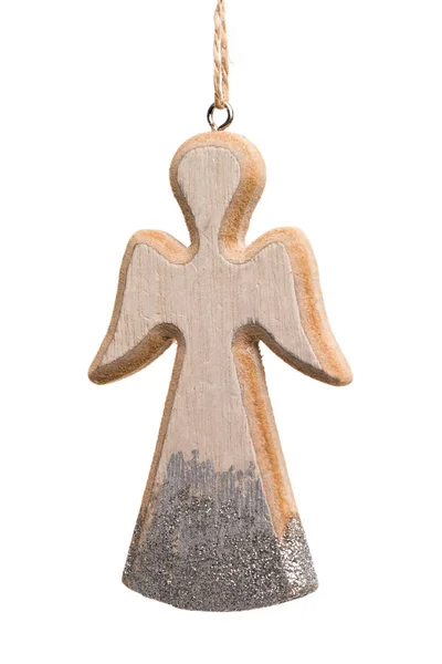 Christmas angel made of wood — Stock Photo, Image