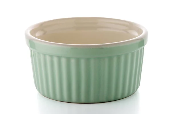 Grön keramik skål — Stockfoto