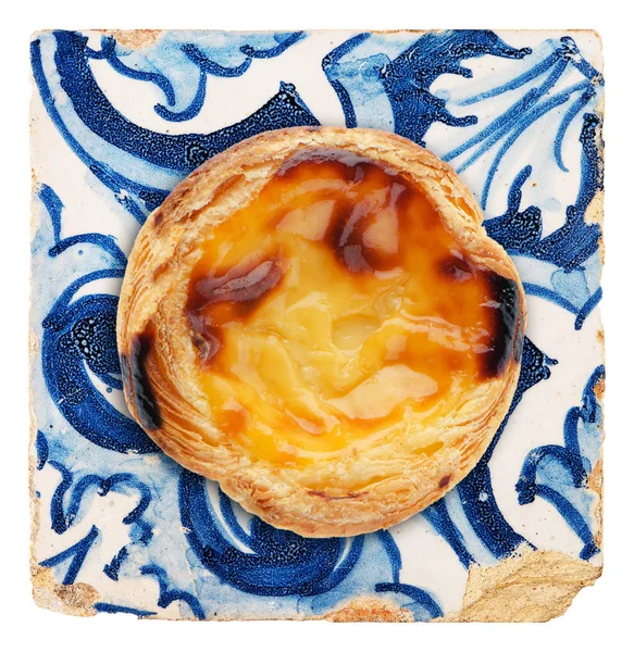 Postre portugués pastel de nata — Foto de Stock