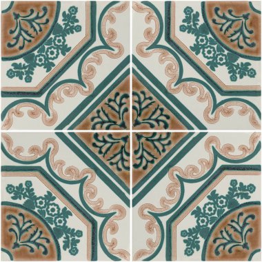 geleneksel Portekiz sırlı çini