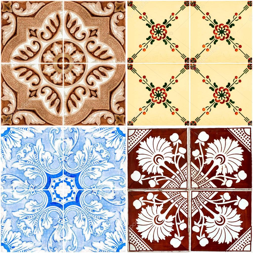 Vintage ceramic tiles