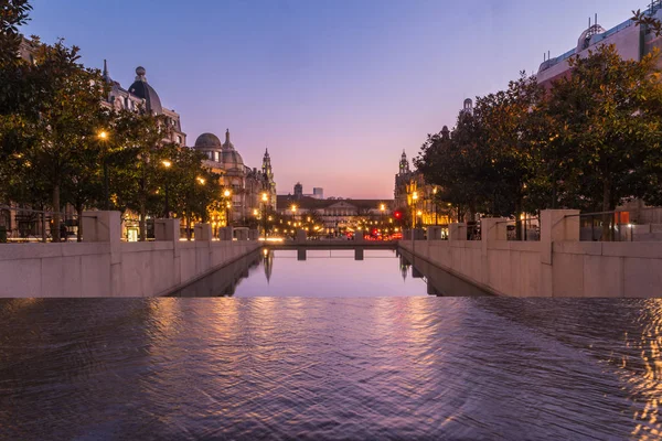 Avenue spojenců (Avenida dos Aliados), Porto, Portugalsko — Stock fotografie