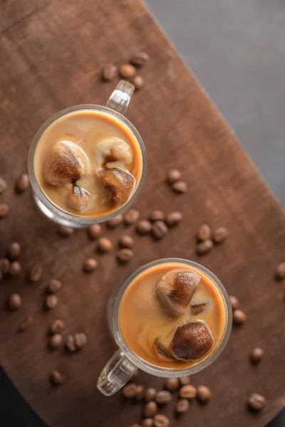 Eiskaffee im Glas — Stockfoto