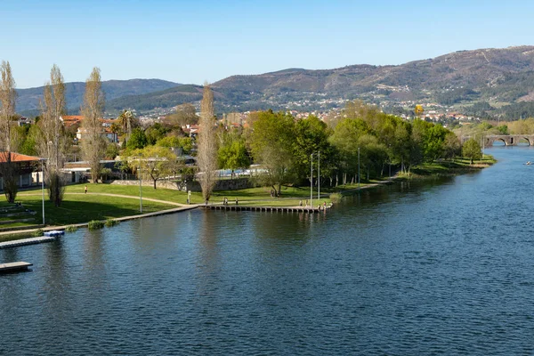 Vista aérea del Club Náutico cerca de Río Lima — Foto de Stock