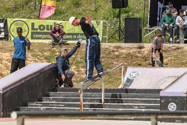 Duarte Pires durante la 1ª Etapa DC Skate Challenge — Foto de Stock