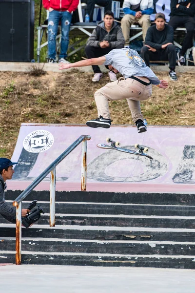 Diogo Carmona tijdens de 1ste fase Dc Skate Challenge — Stockfoto