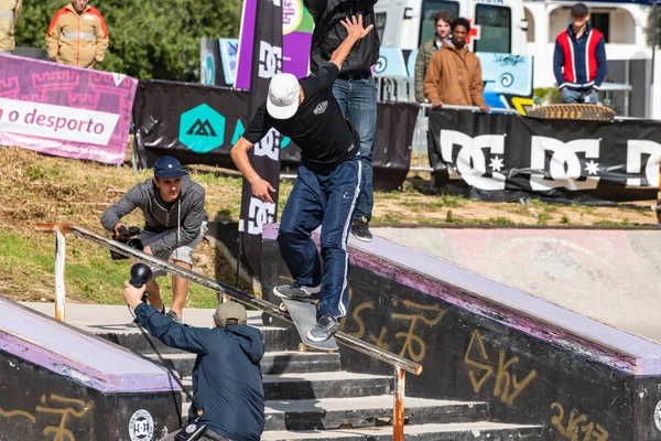 Duarte Pires durante o primeiro estágio DC Skate Challenge — Fotografia de Stock