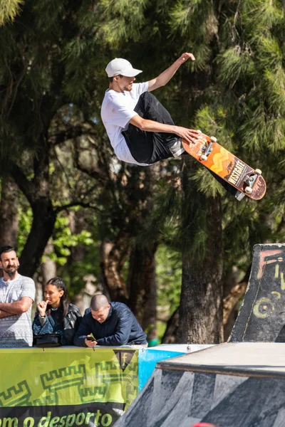 Bruno Senra durante la 1ª Etapa DC Skate Challenge — Foto de Stock