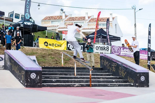 Тиаго Лопес во время первого этапа DC Skate Challenge — стоковое фото