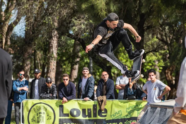 Guilherme Lima durante la prima fase DC Skate Challenge — Foto Stock