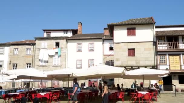 Guimaraes Portugal Circa Avril 2018 Oliveira Plaza Centre Historique Guimaraes — Video