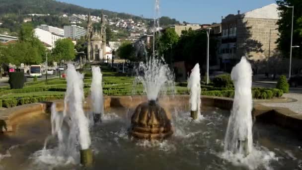 Guimarias Portugal Circa Abril 2018 Igreja Nossa Senhora Oliveira Guimarães — Vídeo de Stock