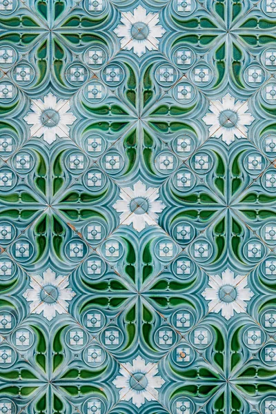 Traditional Portuguese glazed tiles — Stock Photo, Image