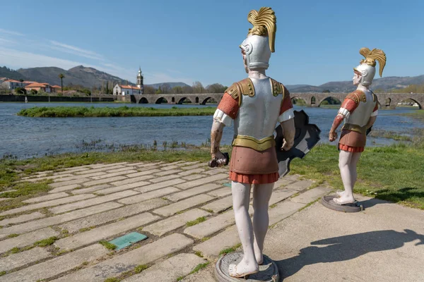 Statue di soldati romani — Foto Stock