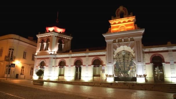 Loule ポルトガル 2018年 月年頃 エリアのセールス スタッフ夜 Loule の古い町で アルガルヴェ ポルトガル — ストック動画