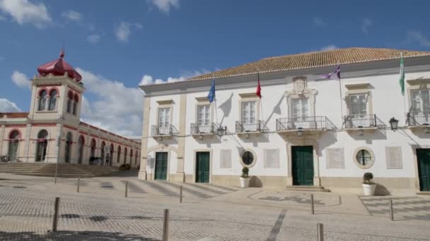 Loule ポルトガル 2018年 月年頃 ポルトガル アルガルヴェで Loule の古い町の市議会 — ストック動画