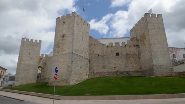 Loule Португалії Близько Травня 2018 Середньовічний Замок Loule Алгарве Португалія — стокове відео