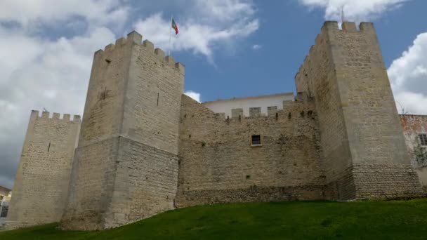 Loule Portugal Circa Maio 2018 Timelapse Castelo Medieval Loulé Algarve — Vídeo de Stock