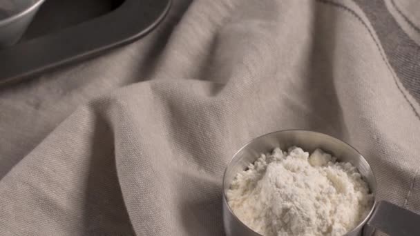 Tortas Ovos Sobremesa Tradicional Portuguesa Pastel Nata Tortas Creme Ingredientes — Vídeo de Stock