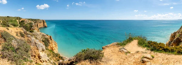 Widok klifów na Lagos, Algarve — Zdjęcie stockowe