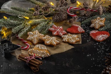 fırında yılbaşı kurabiyeleri