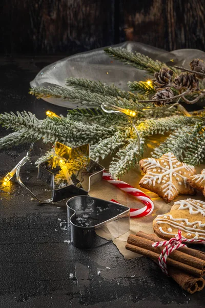 Biscoitos de Natal assados — Fotografia de Stock