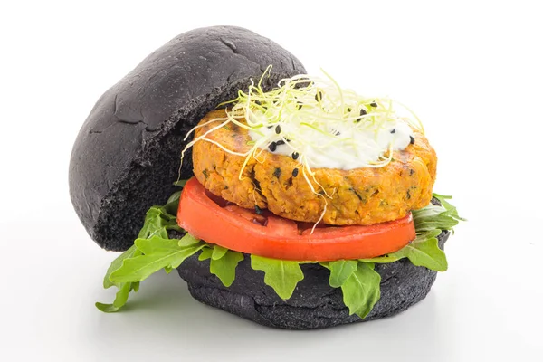 Smaczny grillowany wegetariański burger — Zdjęcie stockowe