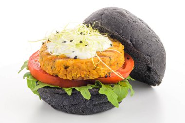 Lezzetli ızgara vejetaryen burger