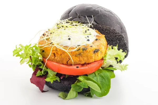 Вкусный вегетарианский бургер — стоковое фото