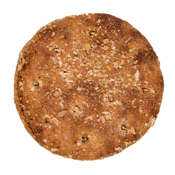 Kawałek Chleba Żytniego Izolowany Białym Tle — Zdjęcie stockowe