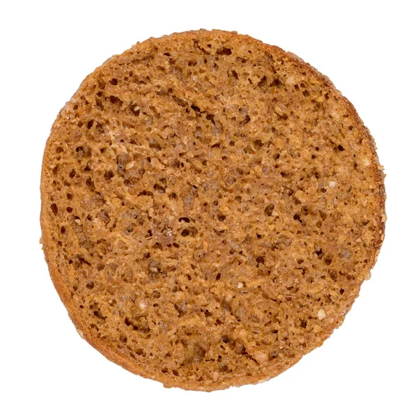 Slice Rye Bread Isolated White Background — Stock Photo, Image