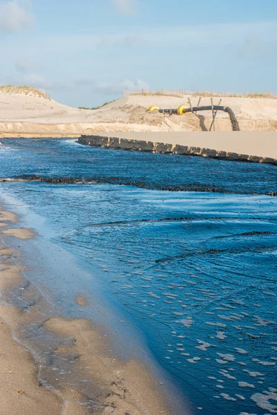 Interwencja Transpozycyjna Osadów Oceanu Atlantyckiego Celu Optymalizacji Równowagi Hydrodynamicznej Ovarze — Zdjęcie stockowe