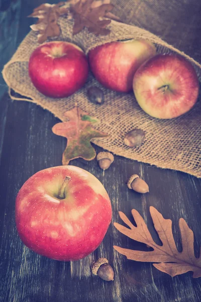 Manzanas de otoño Bodegón —  Fotos de Stock