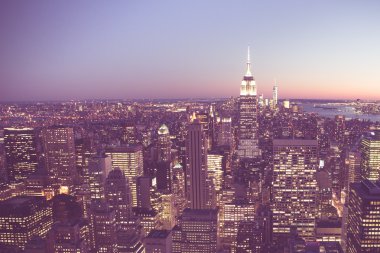 NYC Vintage günbatımı