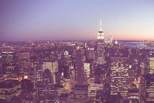 NYC Vintage Sunset — Stock fotografie