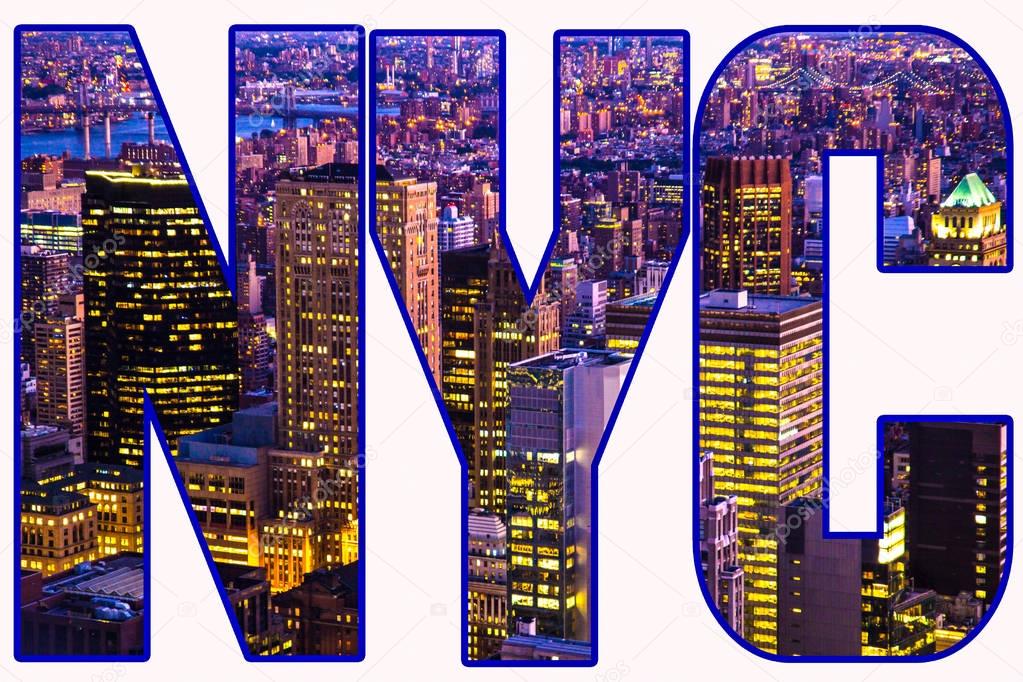 NYC Graphic Words