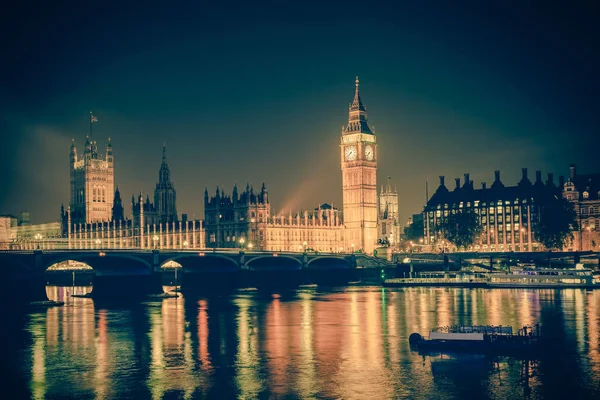 Noche de Big Ben en Londres — Foto de Stock